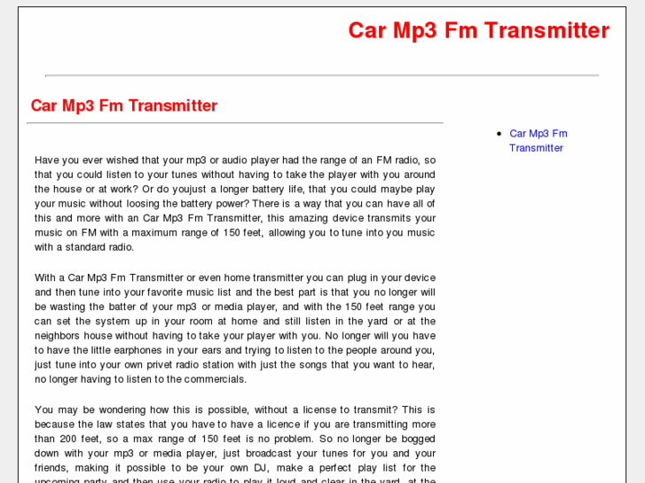 www.carmp3fmtransmitter.com
