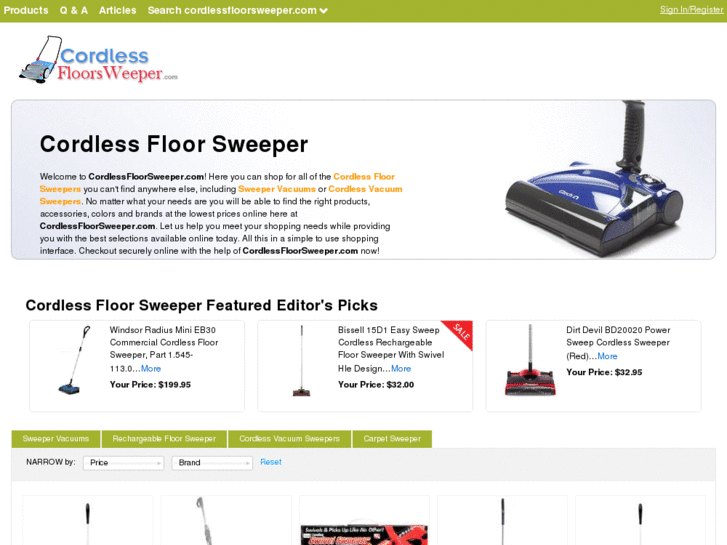 www.cordlessfloorsweeper.com