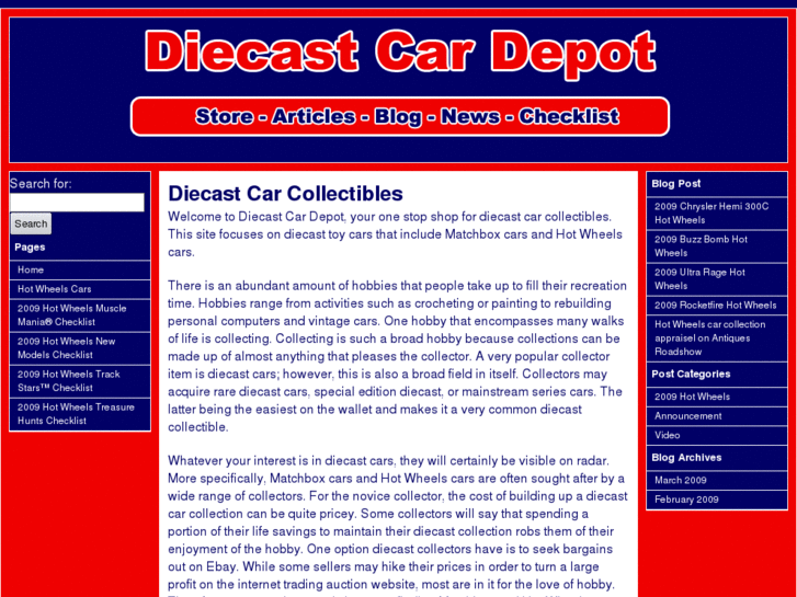 www.diecastcardepot.com