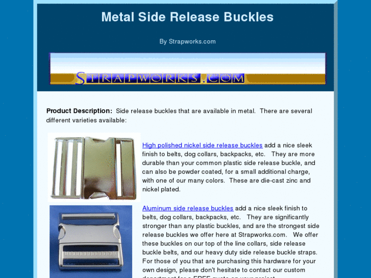 www.metalsidereleasebuckles.com