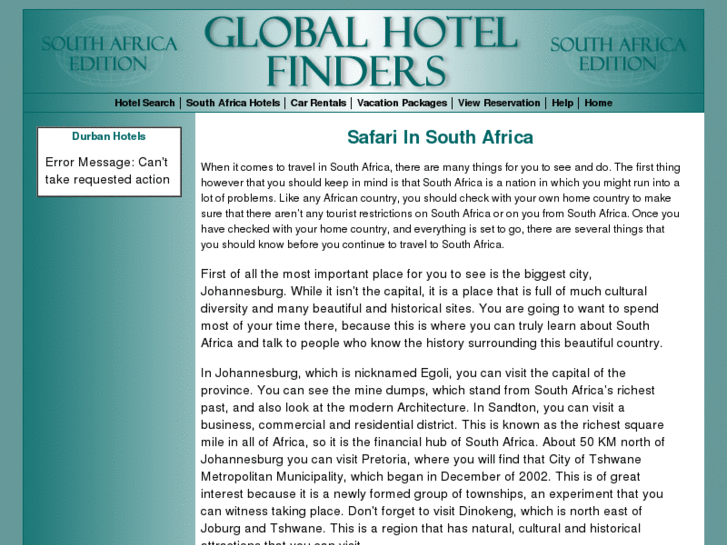 www.southafricahotelfinder.com