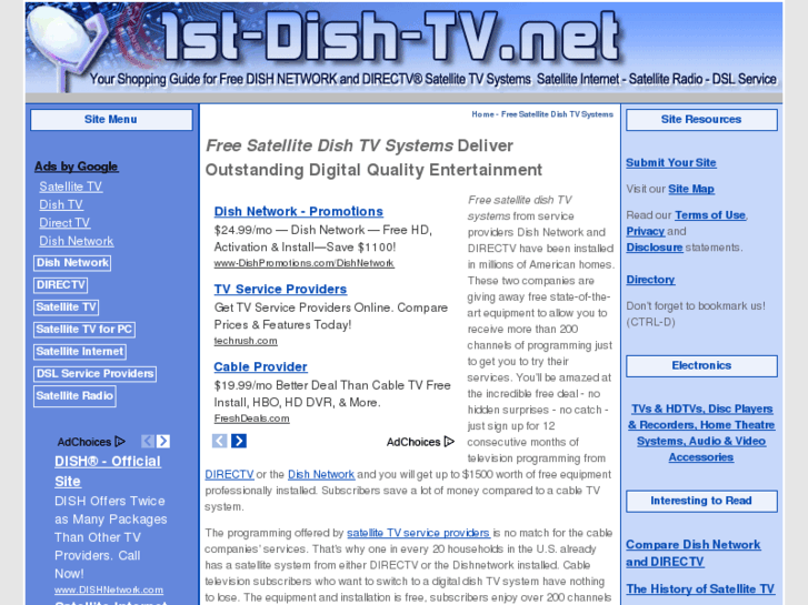 www.1st-dish-tv.net