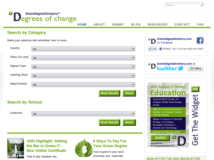 www.greendegreedirectory.com