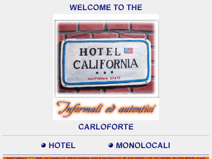 www.hotelcaliforniacarloforte.com