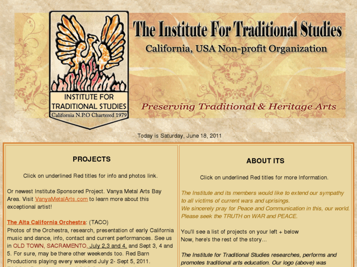 www.institutefortraditionalstudies.org