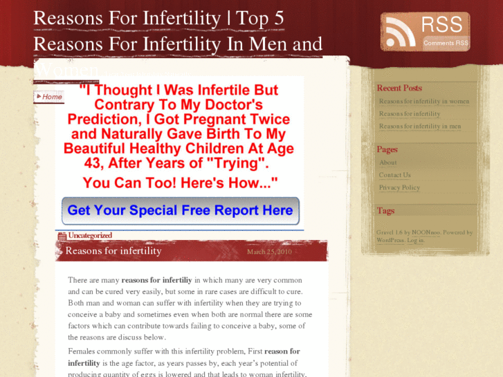 www.reasonsforinfertility.net