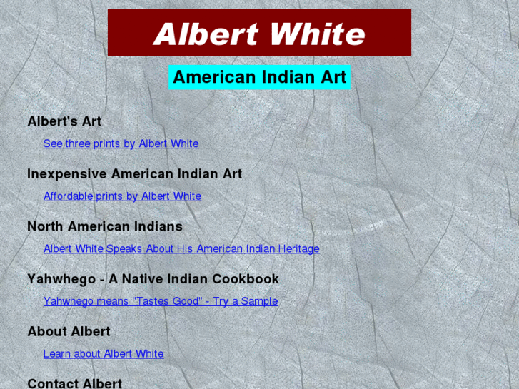 www.albert-white-american-indian-art.com