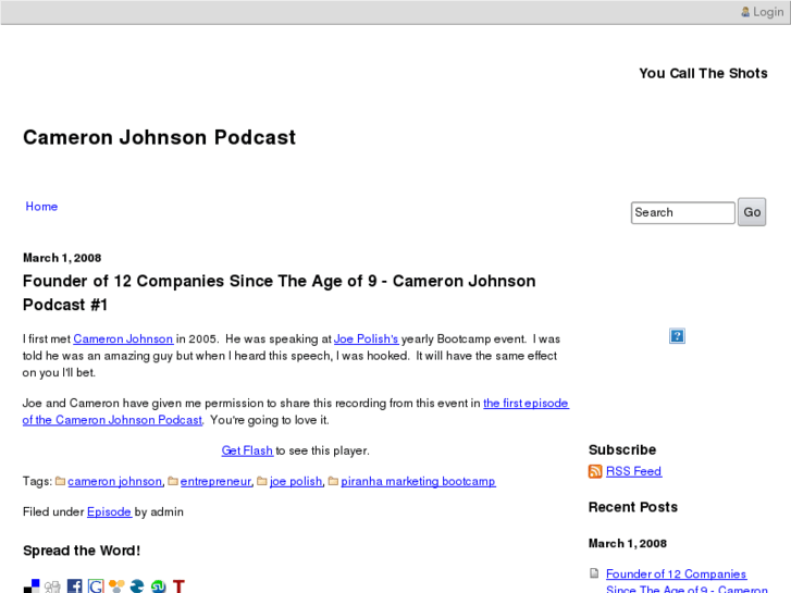 www.cameronjohnsonpodcast.com