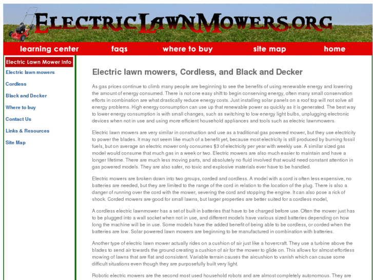 www.electriclawnmowers.org