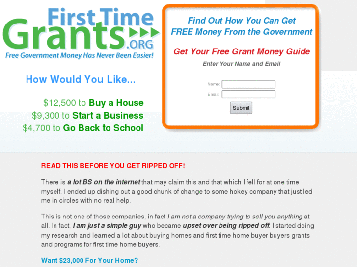 www.firsttimegrants.com