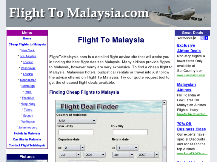 www.flighttomalaysia.com