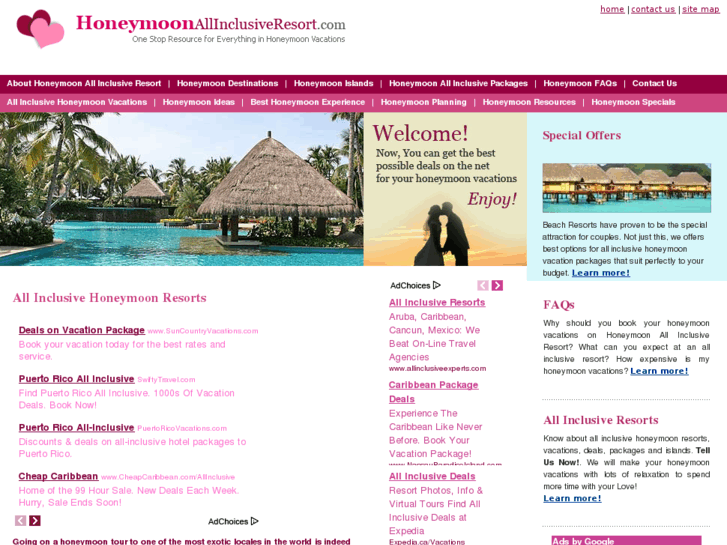 www.honeymoonallinclusiveresort.com