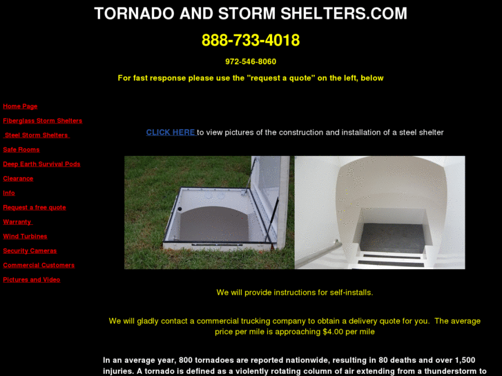 www.tornadoandstormshelters.com