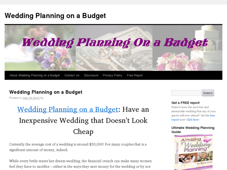 www.weddingplanningonabudget.info