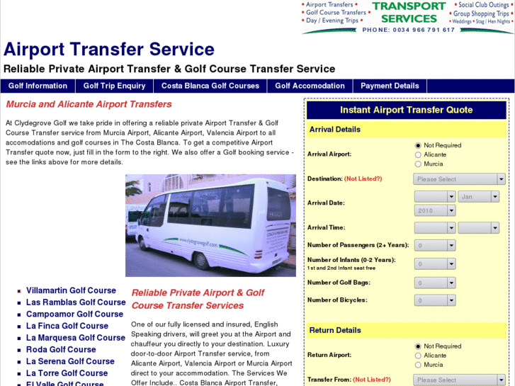 www.golfcoursetransfers.com