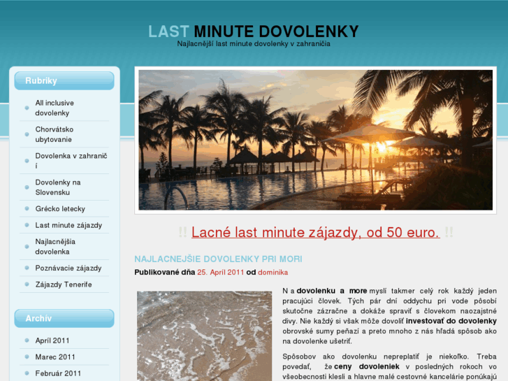 www.lastminutedovolenky.com