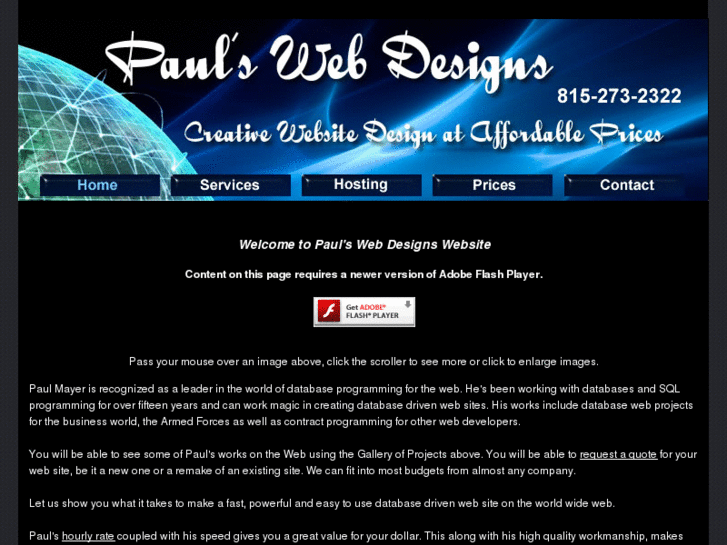 www.paulswebdesigns.com