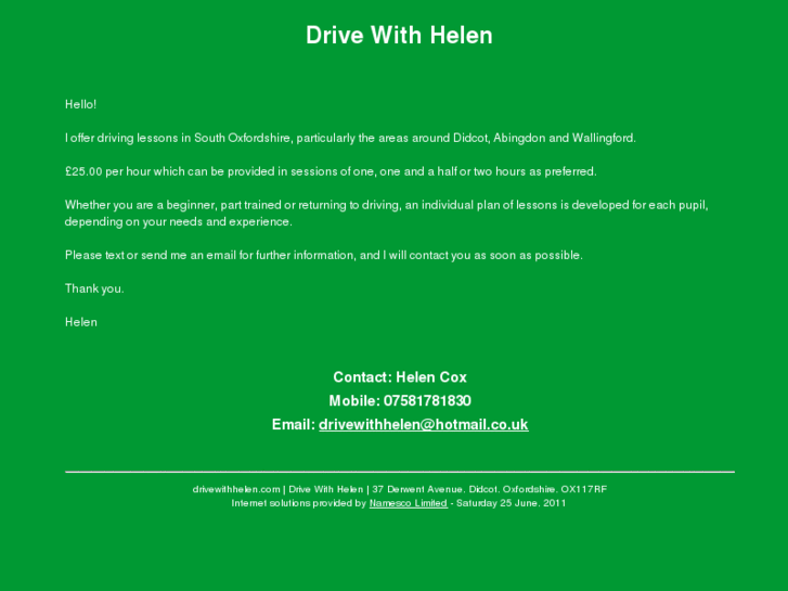 www.drivewithhelen.com