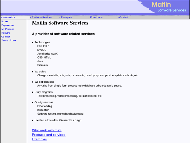 www.matlinsoftwareservices.com