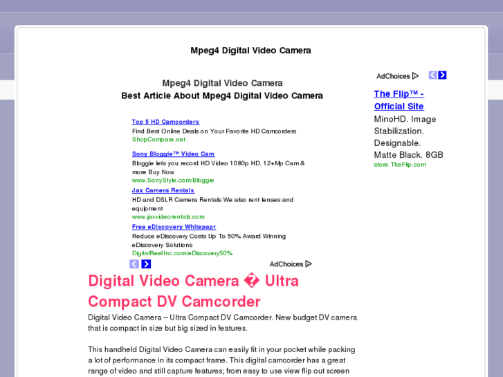 www.mpeg4digitalvideocamera.net