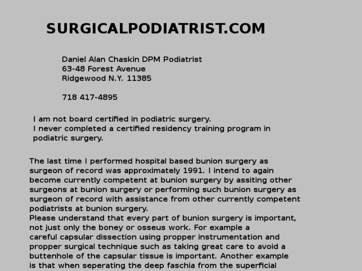 www.surgicalpodiatrist.com