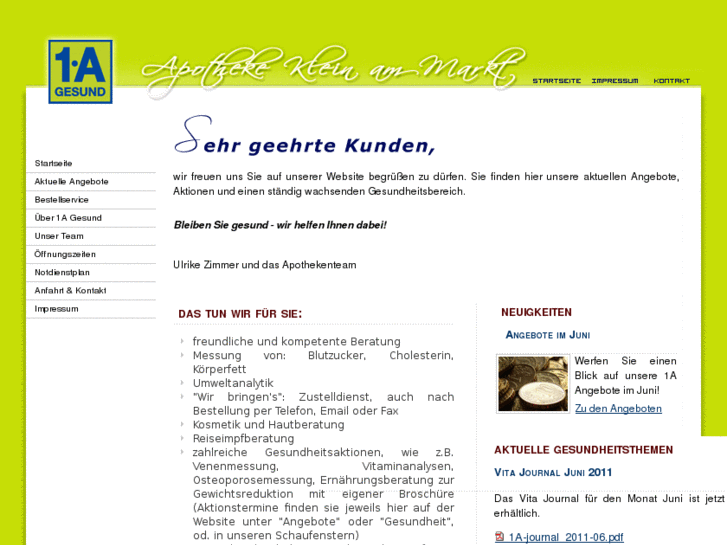 www.apotheke-klein-am-markt.com