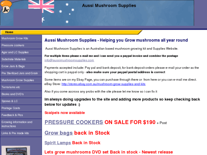 www.aussimushroomsupplies.com