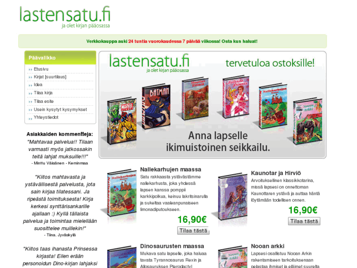 www.lastensatu.fi