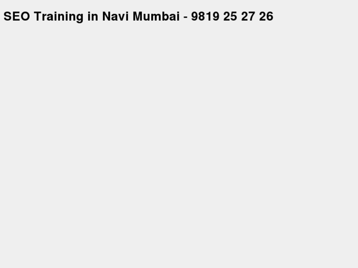 www.seotraininginnavimumbai.com