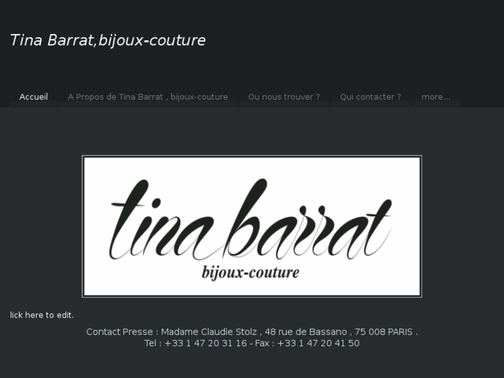 www.tinabarratcollection.com