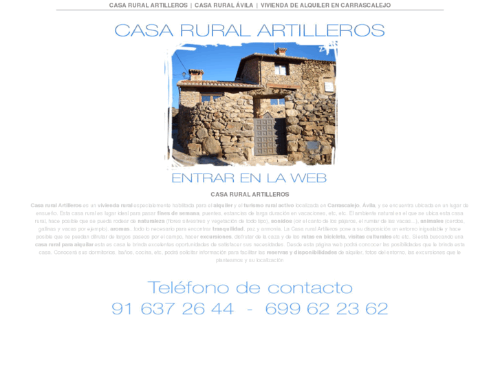 www.casaruralartilleros.com