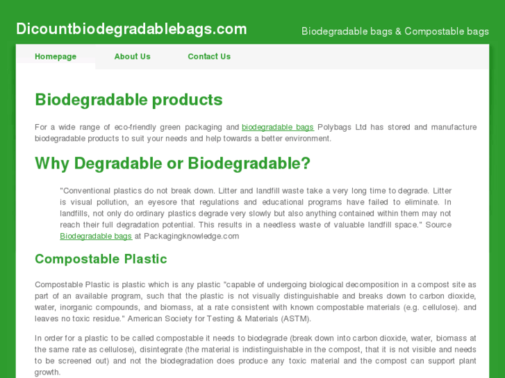 www.discountbiodegradablebags.com