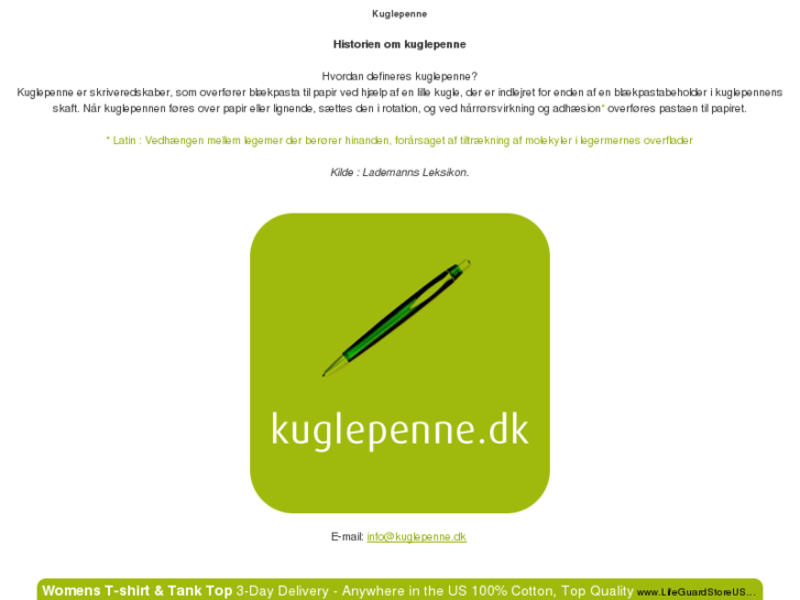 www.kuglepenne.dk