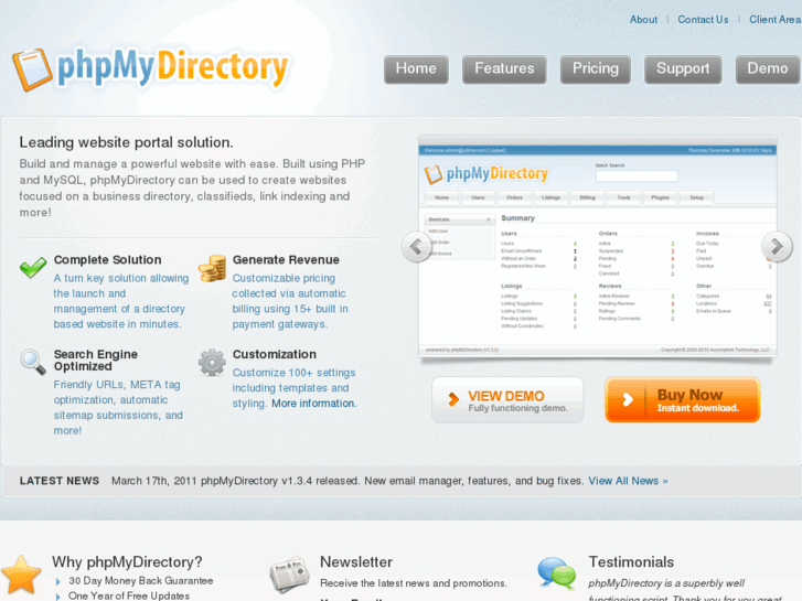 www.phpmydirectory.org
