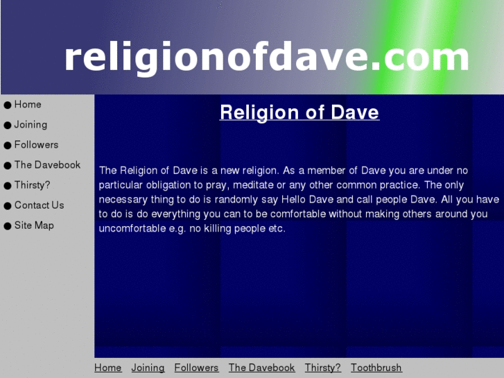 www.religionofdave.com