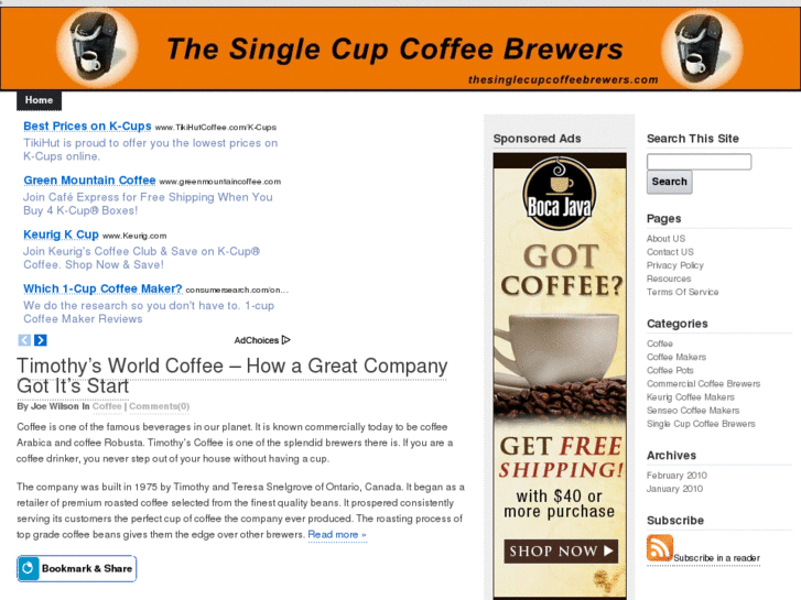 www.thesinglecupcoffeebrewers.com