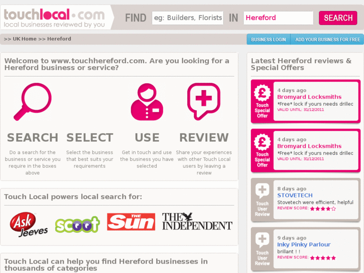 www.touchhereford.com