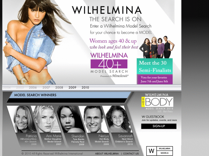 www.wilhelminamodelsearch.com