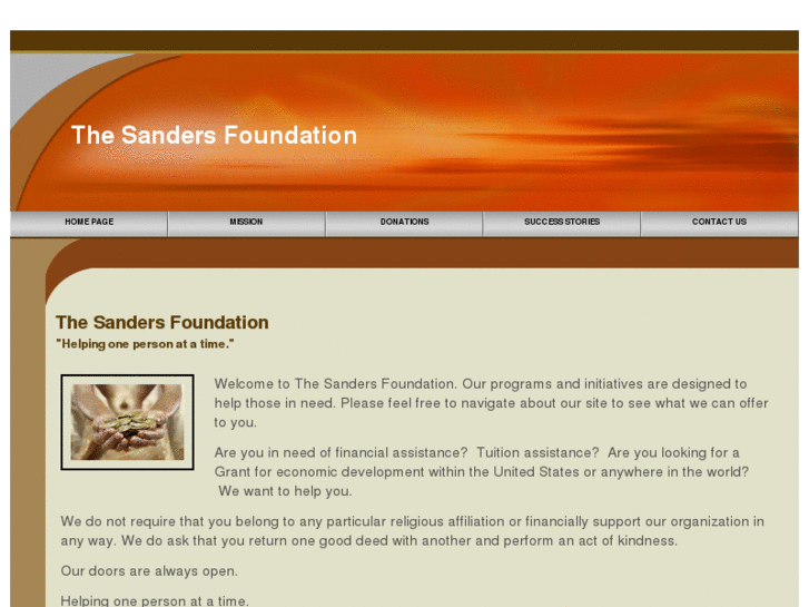www.thesandersfoundation.org
