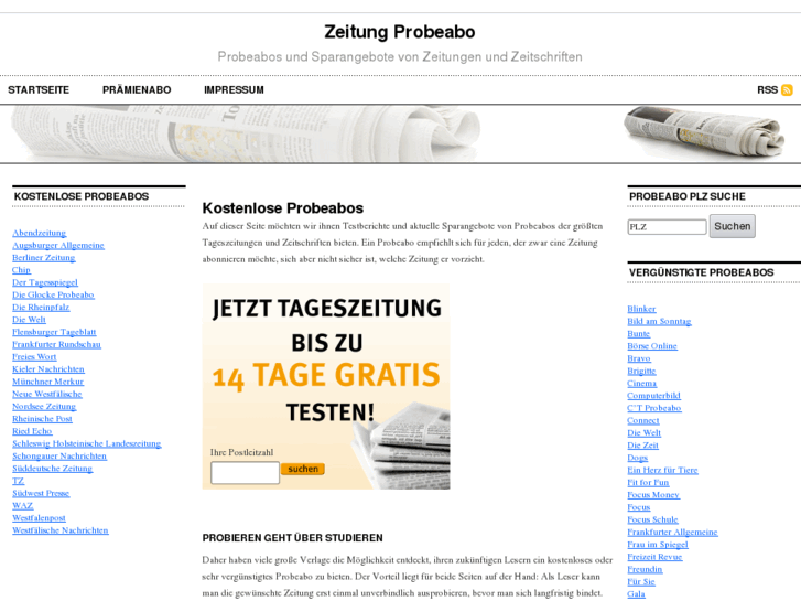 www.zeitung-probeabo.de