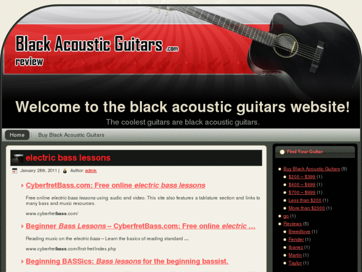 www.blackacousticguitars.com