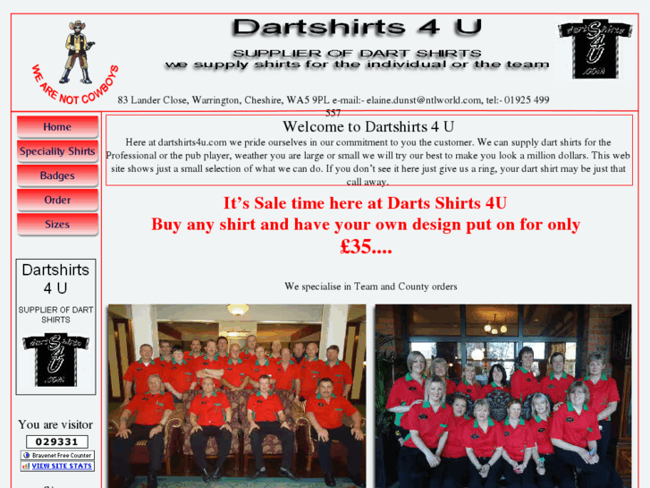 www.dartshirts4u.com