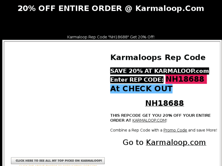 www.karmaloopsrepcode.com