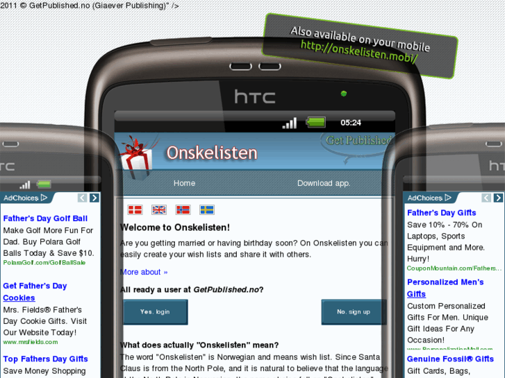 www.onskelisten.mobi