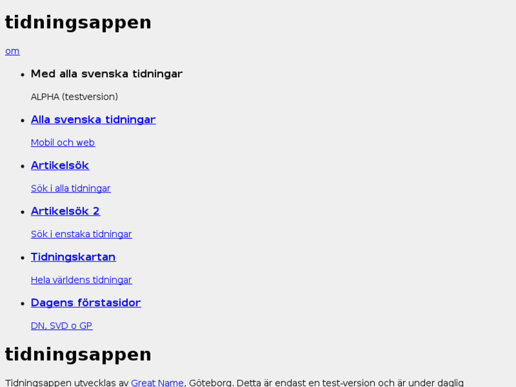 www.tidningsappen.com