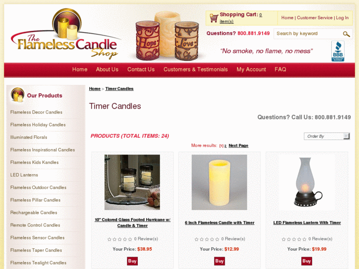 www.flamelesscandleswithtimer.com