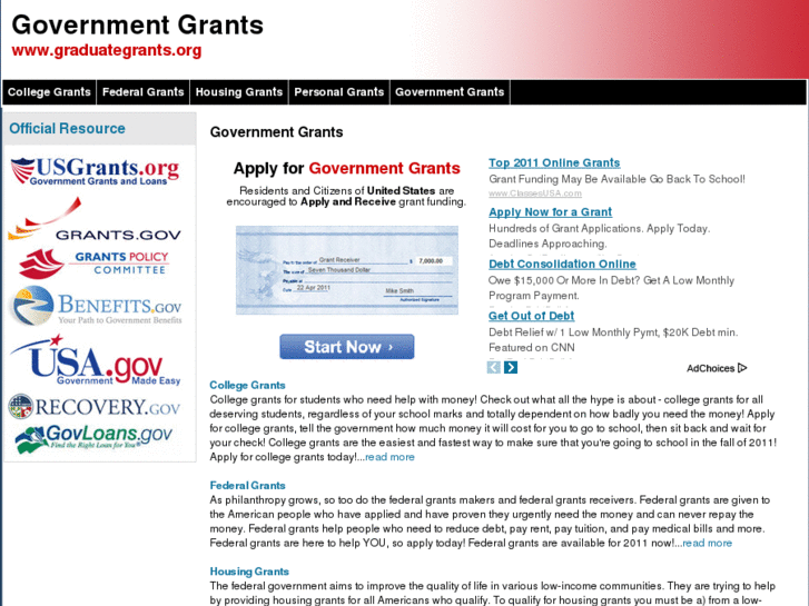 www.graduategrants.org