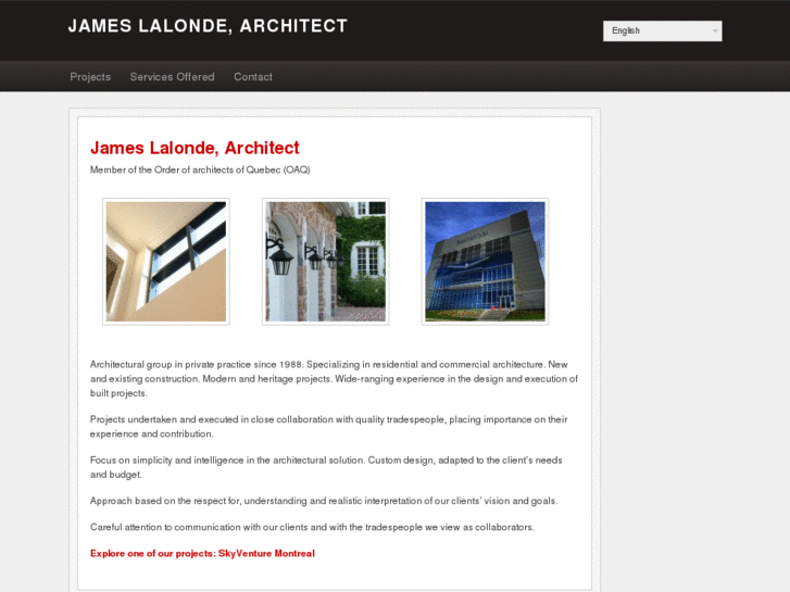 www.jameslalondearchitect.com