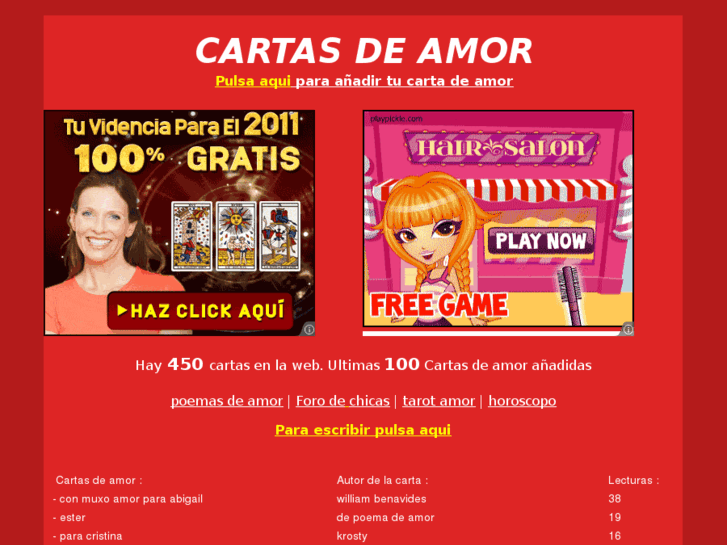 www.cartasdeamor.bz