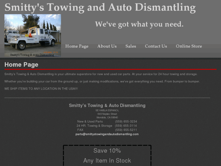 www.smittystowingandautodismantling.com